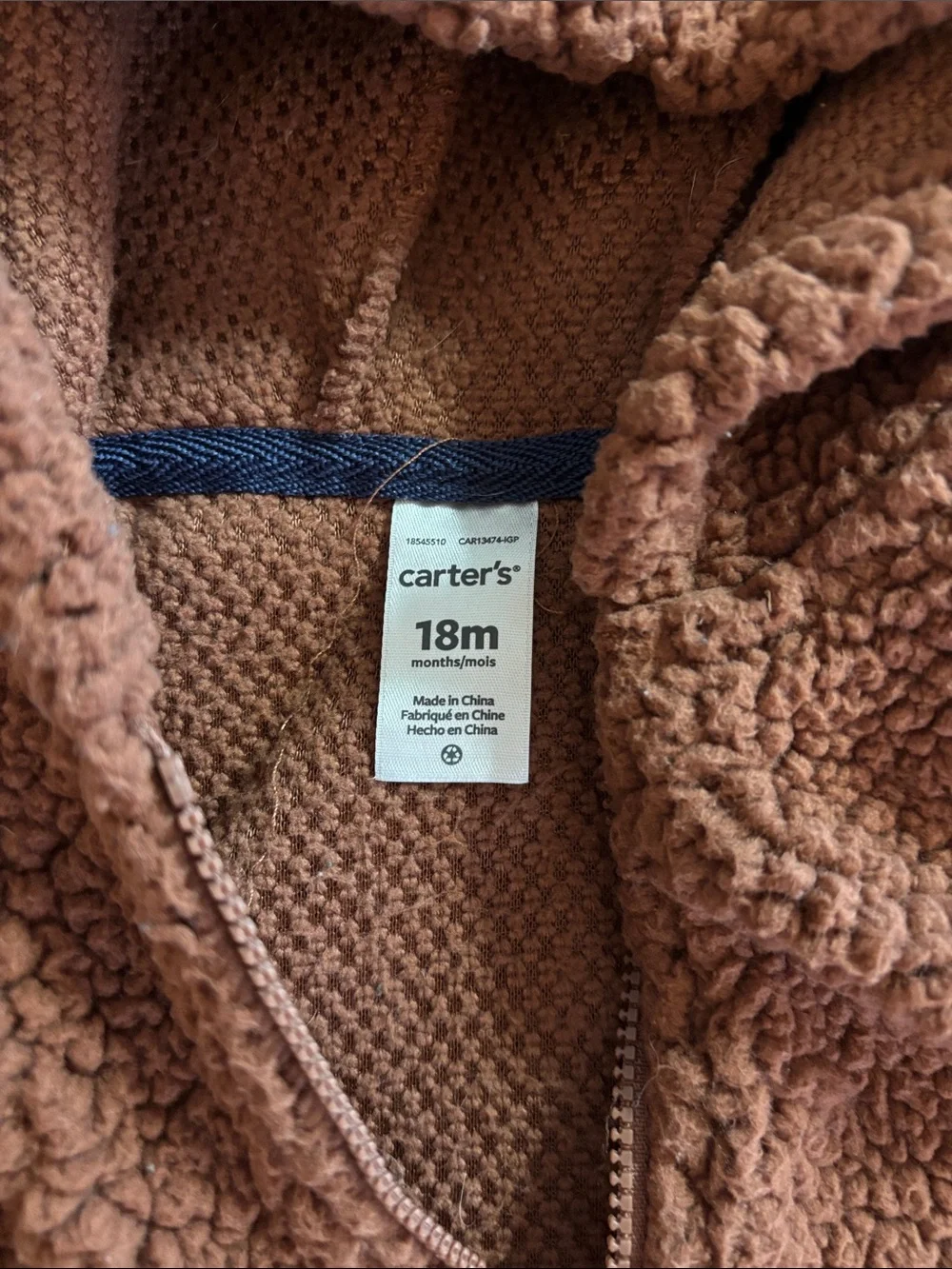Carters cozy sherpa